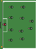 Teddybears United spelade med en 442-taktik